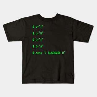 Terminal Commands With a Hidden Meaning Kids T-Shirt